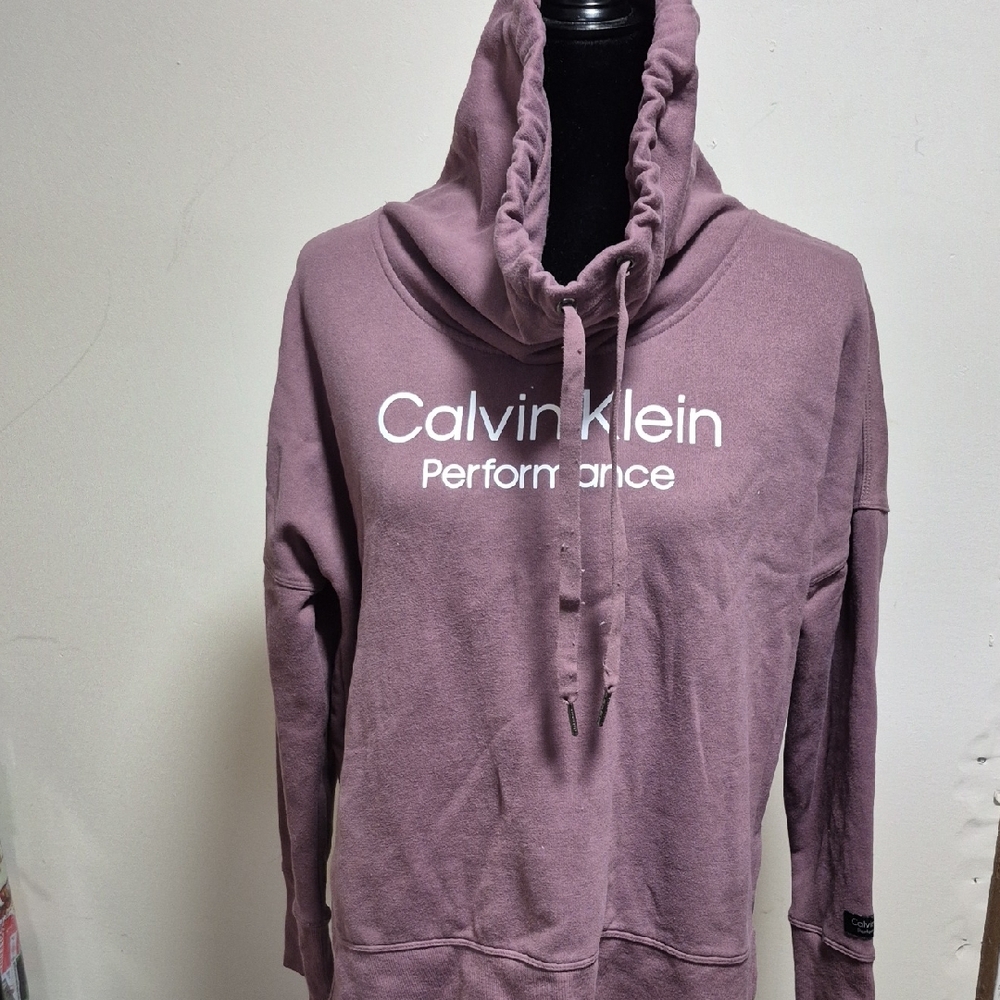 CALVIN KLEIN Performance Sweatshirt Ladies Size Small Plum Colour